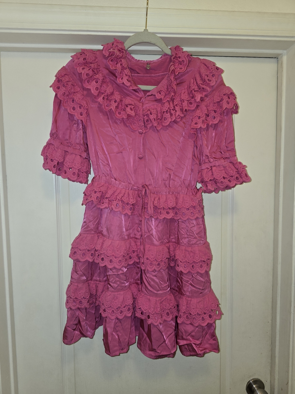 Women's Ruffled Lace Dress